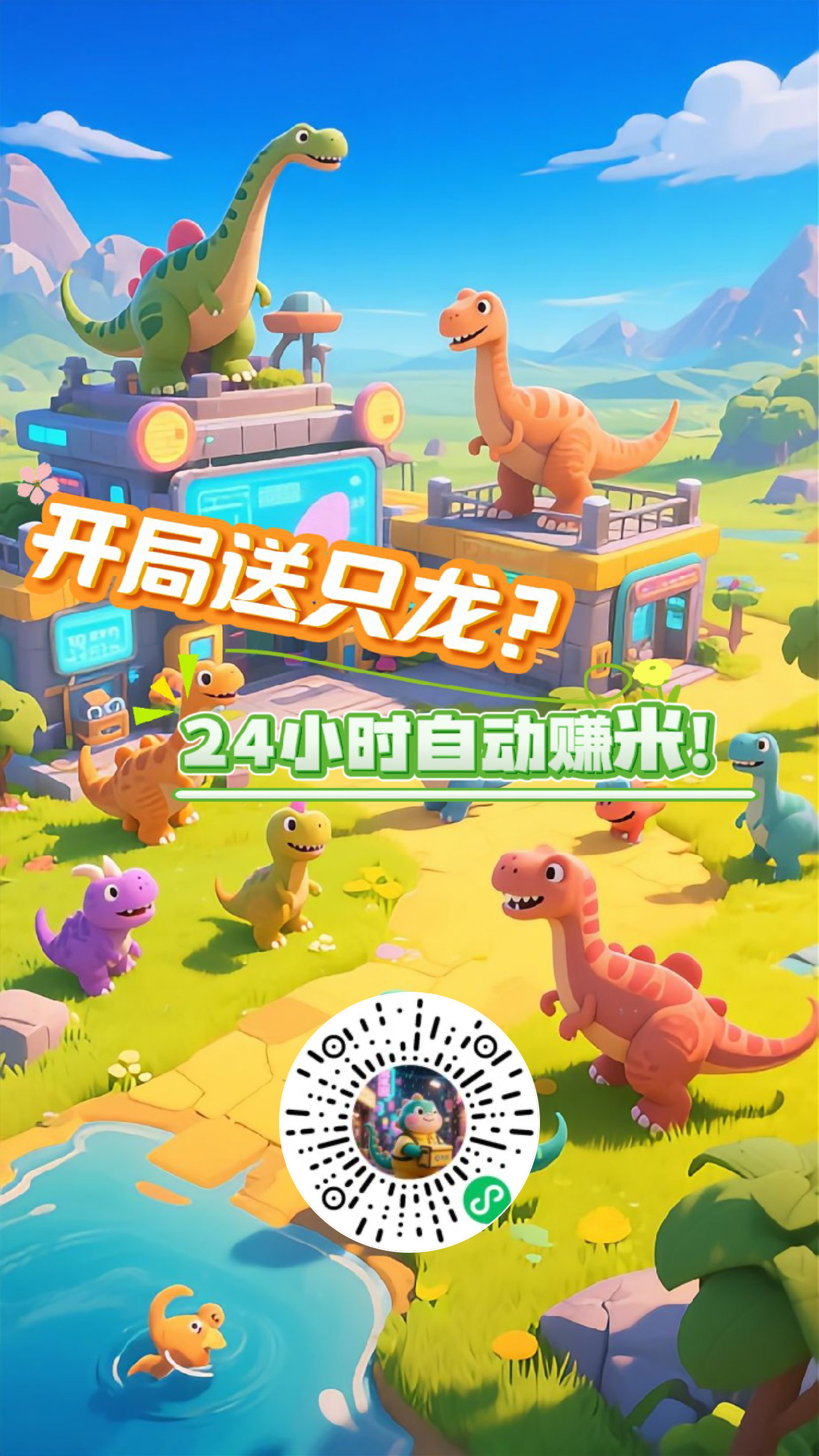 新出零撸项目 微信公众号恐龙打工 没广告，直接可提，大家可以蛮上，小白好群推，不用实名，非常简单。