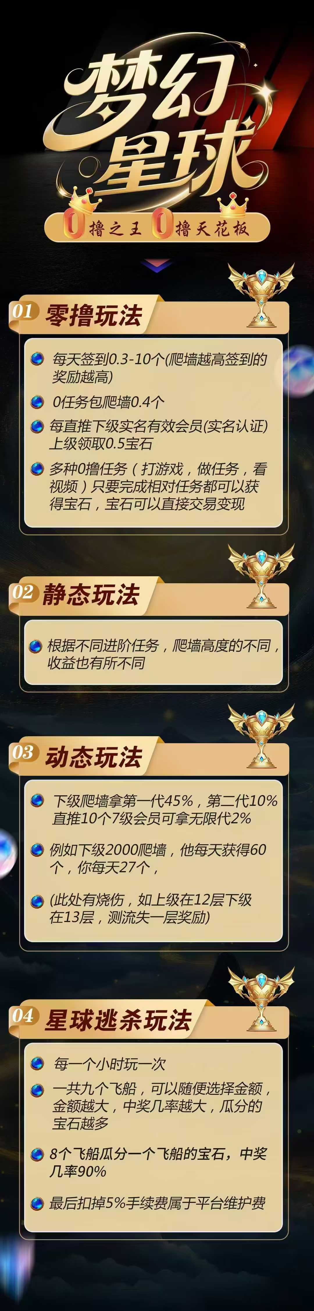 梦幻星球，0撸，首码、爬墙模式
