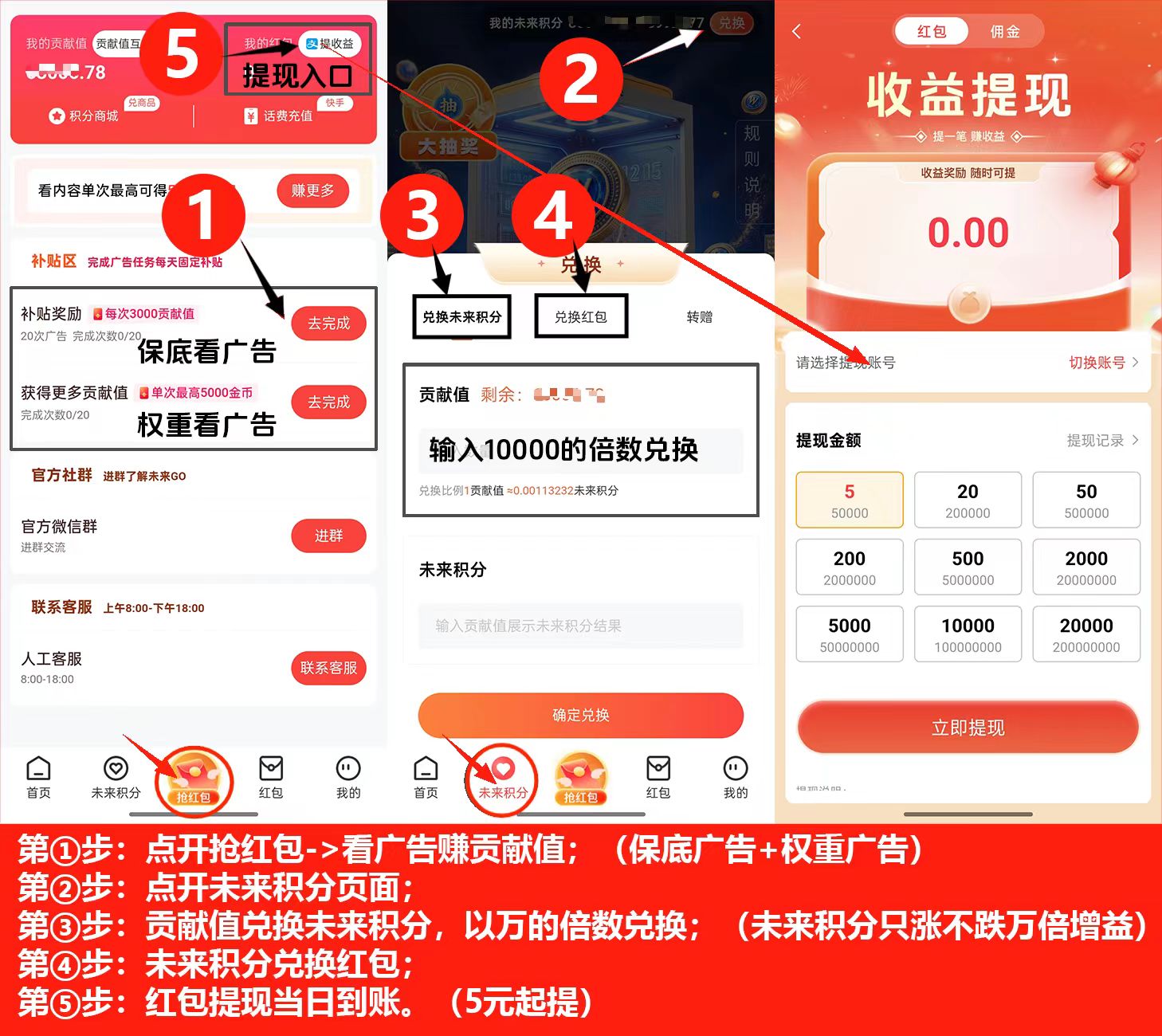 一分钟快速了解看懂未来GO 首个铸币机制零撸广告平台，兑换未来积分每天增值。