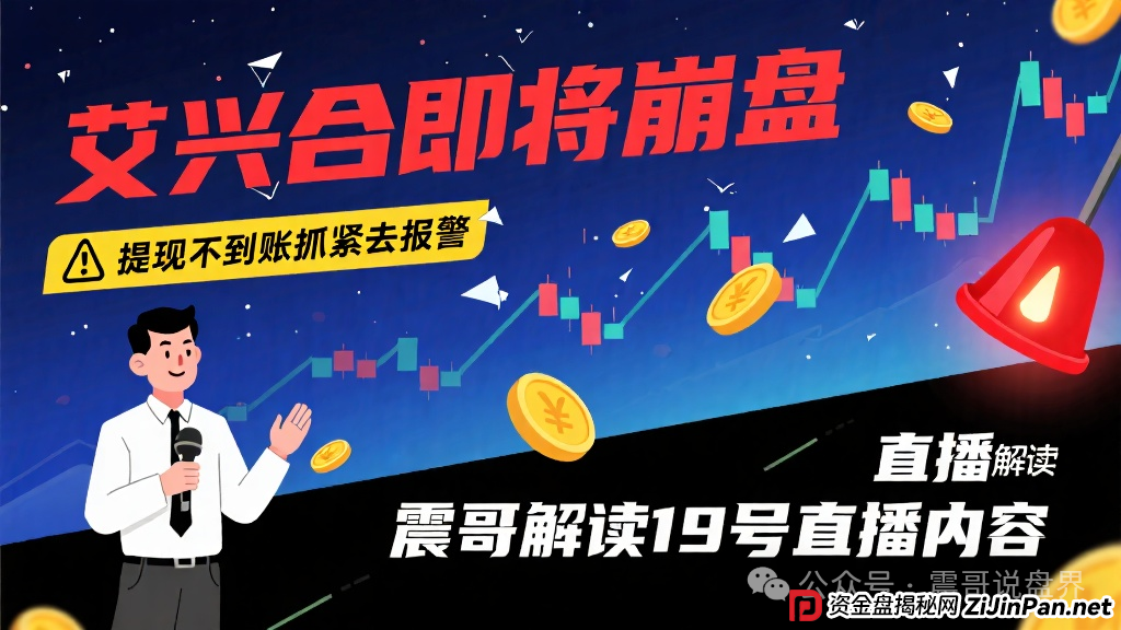 艾兴合即将崩盘,提现不到账抓紧去报警,震哥解读19号直播内容 艾兴合即将崩盘,提现不到账抓紧去报警,震哥解读19号直播内容
